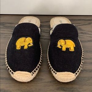 Soludos canvas elephant slides, size 9